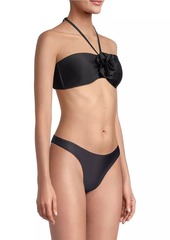 Milly Resort Rosette Halter Bikini Top