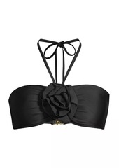 Milly Resort Rosette Halter Bikini Top