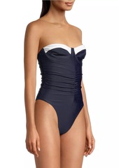 Milly Resort Ruched One-Piece Swimsuit