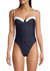 Milly Resort Ruched One-Piece Swimsuit