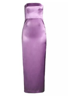 Milly Riva Hammered Satin Dress