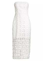 Milly Ronni Cady Embroidered Sheath Dress