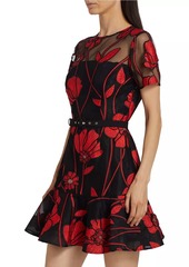 Milly Rosie Grand Fleur Embroidered Dress