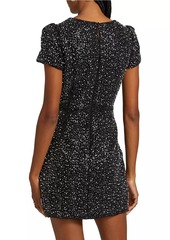 Milly Rowen Beaded Tweed Minidress