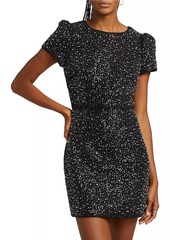 Milly Rowen Beaded Tweed Minidress