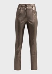 Milly Rue Faux Leather Skinny Pants