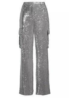 Milly Saison Sequins Cargo Pants