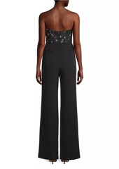 Milly Spencer Sequined Strapless Jumpsuit