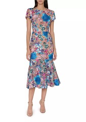 Milly Tahlia Embroidered Floral Dress