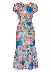 Milly Tahlia Embroidered Floral Dress