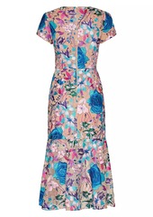 Milly Tahlia Embroidered Floral Dress