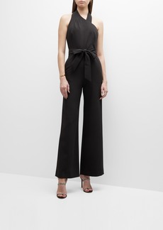 Milly Thea Backless Cady Jumpsuit