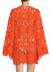 Milly Viara Lace Cover-Up Minidress