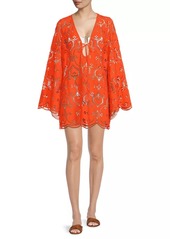 Milly Viara Lace Cover-Up Minidress