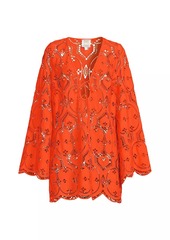 Milly Viara Lace Cover-Up Minidress