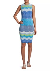 Milly Zig-Zag Knit Minidress