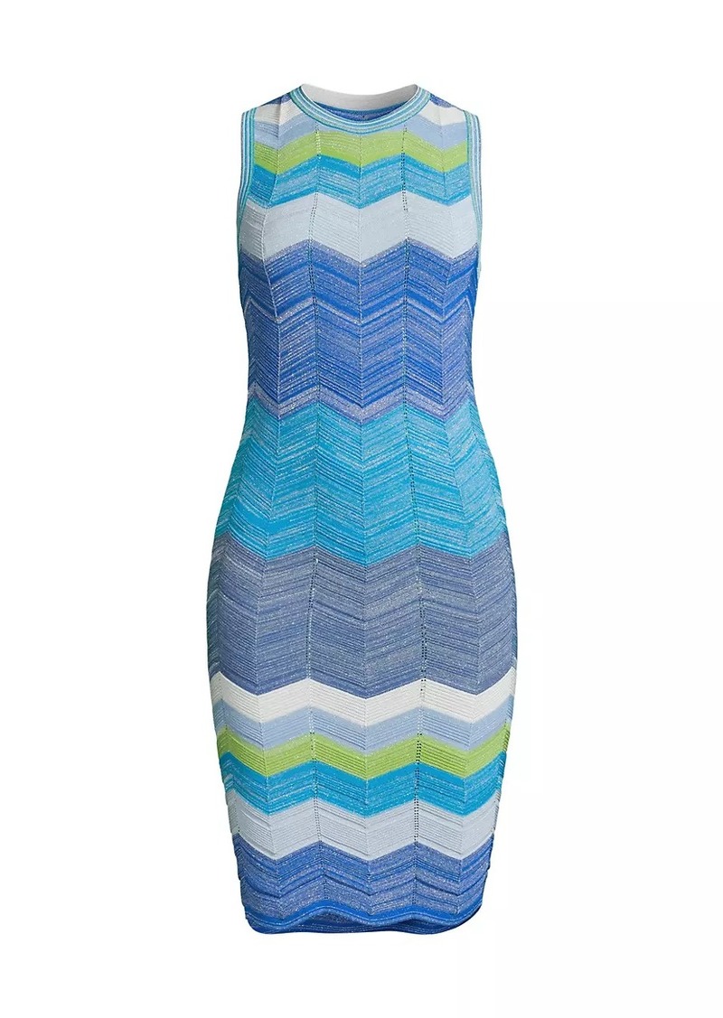 Milly Zig-Zag Knit Minidress