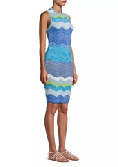 Milly Zig-Zag Knit Minidress