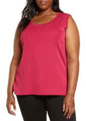 Ming Wang Scoop Neck Tank in Lipstick at Nordstrom