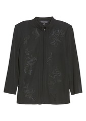 Women's Ming Wang Floral Embroidered Jacket