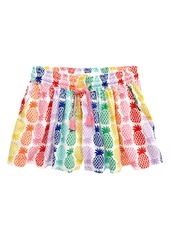 Girl's Mini Boden Kids' Pineapple Print Woven Shorts