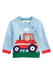 Infant Boy's Mini Boden Tractor Intarsia Sweater