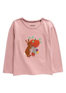 Mini Boden Kids' Apple Picking Long Sleeve T-Shirt