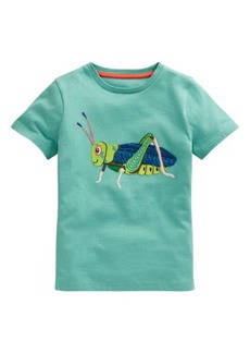 Mini Boden Kids' Appliqué Grasshopper Cotton T-Shirt