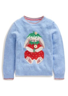 Mini Boden Kids' Bunny Graphic Sweater