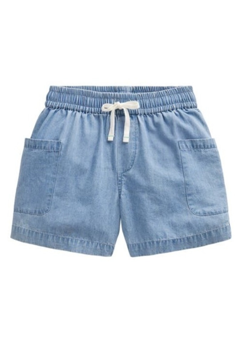 Mini Boden Kids' Chambray Pocket Shorts