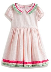 Mini Boden Kids' Collared Cotton Gauze Dress