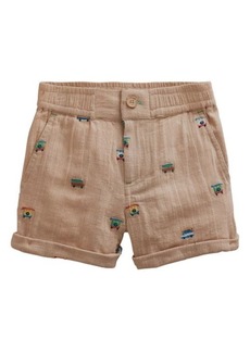 Mini Boden Kids' Cotton & Linen Roll-Up Shorts