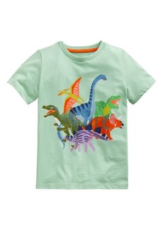 Mini Boden Kids' Dinosaur Cotton Graphic T-Shirt