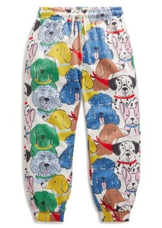 Mini Boden Kids' Dog Print Sweatpants