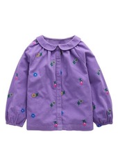 Mini Boden Kids' Embroidered Cotton Corduroy Shirt