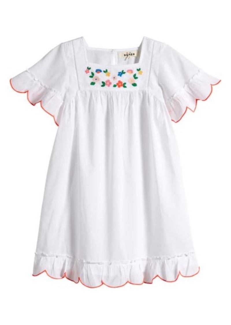 Mini Boden Kids' Embroidered Cotton Dress