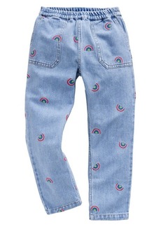 Mini Boden Kids' Embroidered Pull-On Jeans