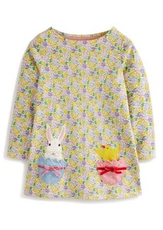 Mini Boden Kids' Floral Cotton Tunic Top