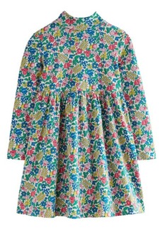 Mini Boden Kids' Floral Print Long Sleeve Stretch Jersey Dress