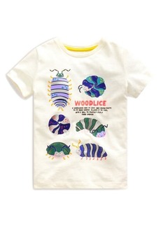 Mini Boden Kids' Foil Print Cotton T-Shirt