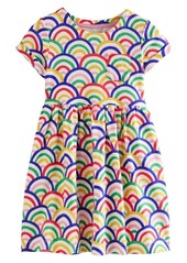 Mini Boden Kids' Fun Rainbow Print Cotton Jersey Dress