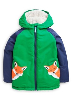 Mini Boden Kids' High Pile Fleece Lined Jacket