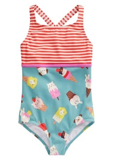 Mini Boden Kids' Hotchpotch One-Piece Swimsuit