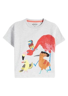 Mini Boden Kids' Joyful Animal Cotton Graphic T-Shirt