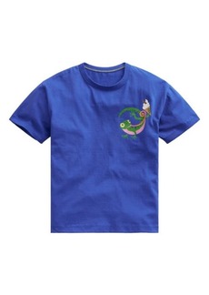Mini Boden Kids' Lizard Cotton Graphic T-Shirt