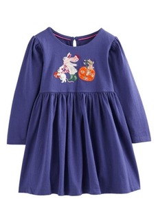 Mini Boden Kids' Long Sleeve Cotton Dress