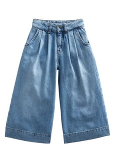 Mini Boden Kids' Nonstretch Cotton Flare Baggy Jeans