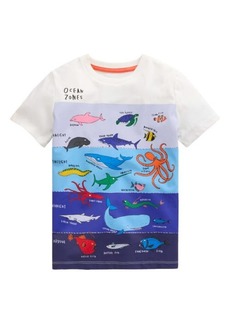 Mini Boden Kids' Ocean Zones Cotton Graphic T-Shirt