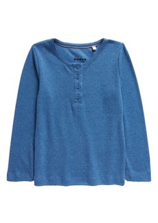 Mini Boden Kids' Pointelle Cotton & Recycled Polyester Henley