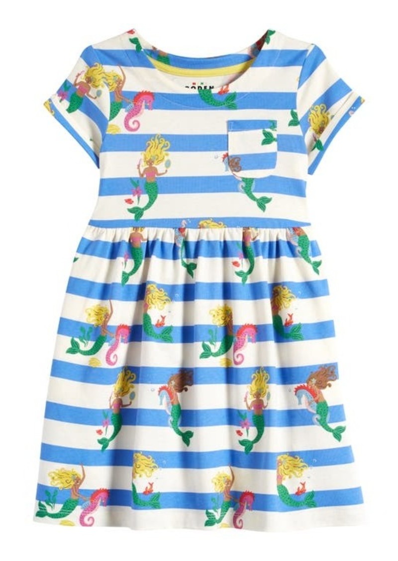 Mini Boden Kids' Print Cotton Jersey Dress